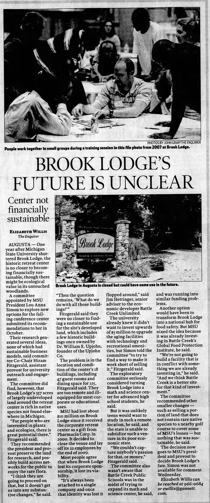 Brook Lodge - Dec 30 2010 Article (newer photo)